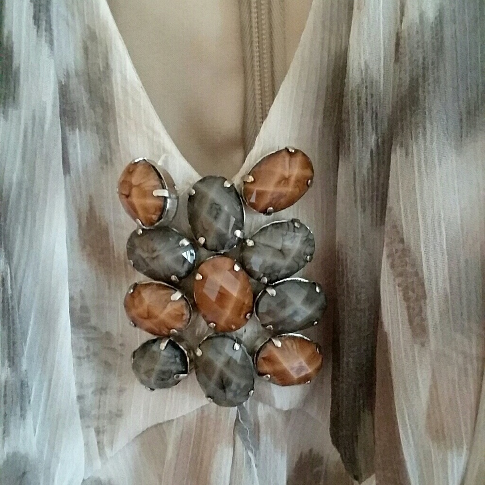 Chico's handkerchief-hem tea-length dress